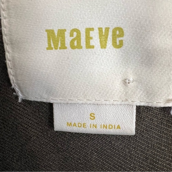 Anthropologies Maeve Womens Button Up Shirt Sequins Rayon Green Sz S Relaxed Fit - Picture 11 of 13